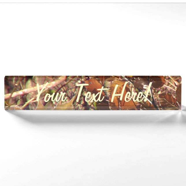 Porte-nom Peinture de camouflage de Camo du chasseur (Devant)