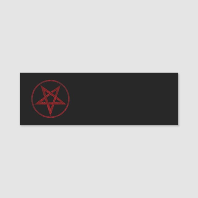 Porte-nom Pentagram Red Devil (Devant)