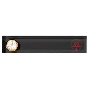 Porte-nom Pentagram Red Devil