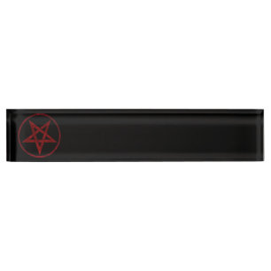 Porte-nom Pentagram Red Devil
