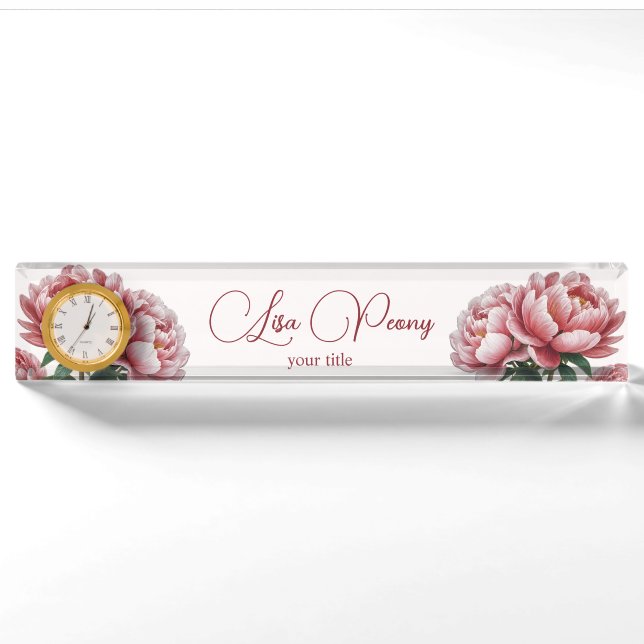 Porte-nom Peony (Devant)