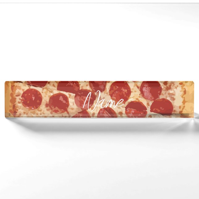 Porte-nom Pepperoni Pizza Thunder_Cove (Devant)