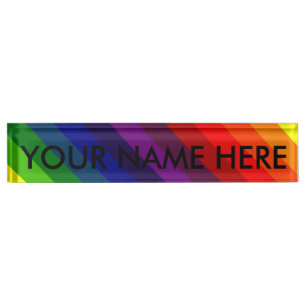 PORTE-NOM PERFECTION D'ARC-EN-CIEL ! ~