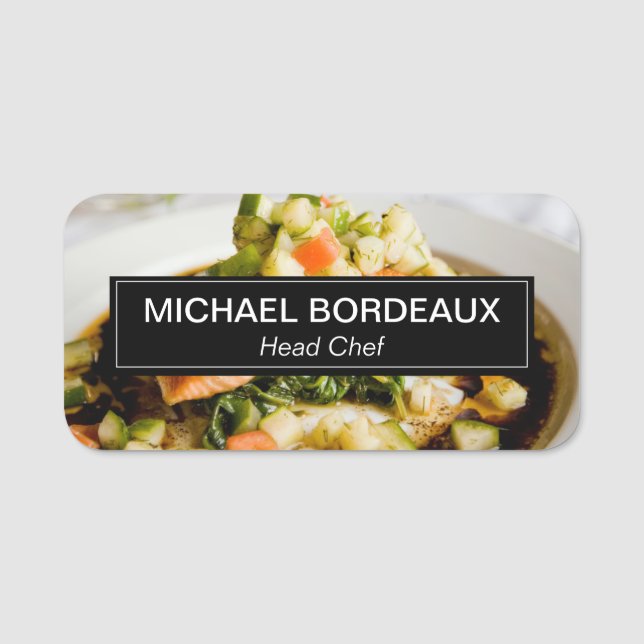 Porte-nom Personnalisation de la restauration de photos Entr (Devant)