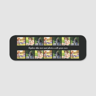 Porte-nom Personnaliser le collage photo et la balise de nom