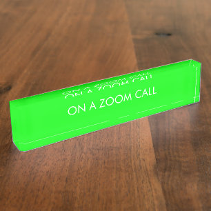 Porte-nom personnaliser, modifier le nom texte néon vert bl