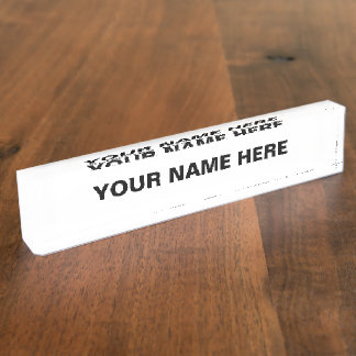 Porte-nom Personnaliser ou Customiser