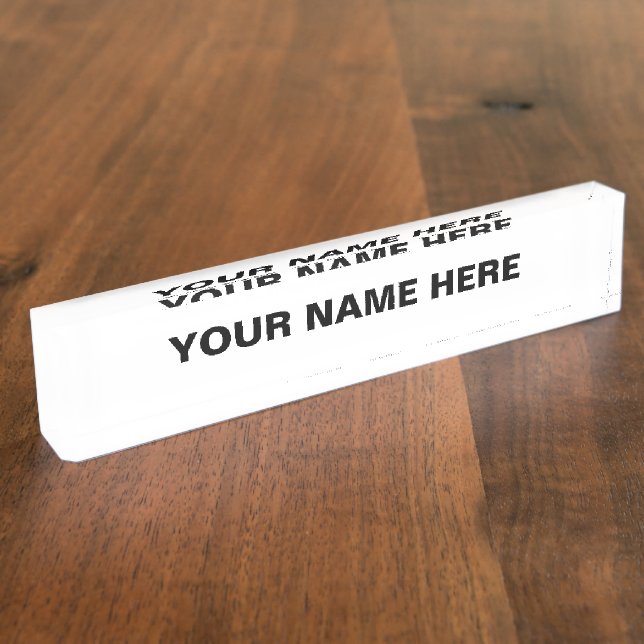 Porte-nom Personnaliser ou Customiser (Taille)