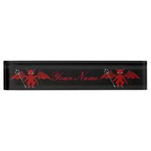 Porte-nom Petit diable rouge Thunder_Cove