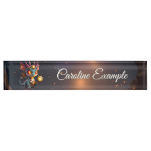 Porte-nom Petit Dragon, Grande Énergie – L'Ember Clockling