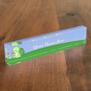Porte-nom Petite tortue mignonne