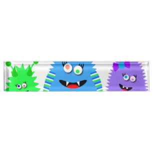 Porte-nom Petits monstres mignons