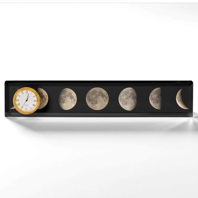 Porte-nom Phases de la lune (Devant)