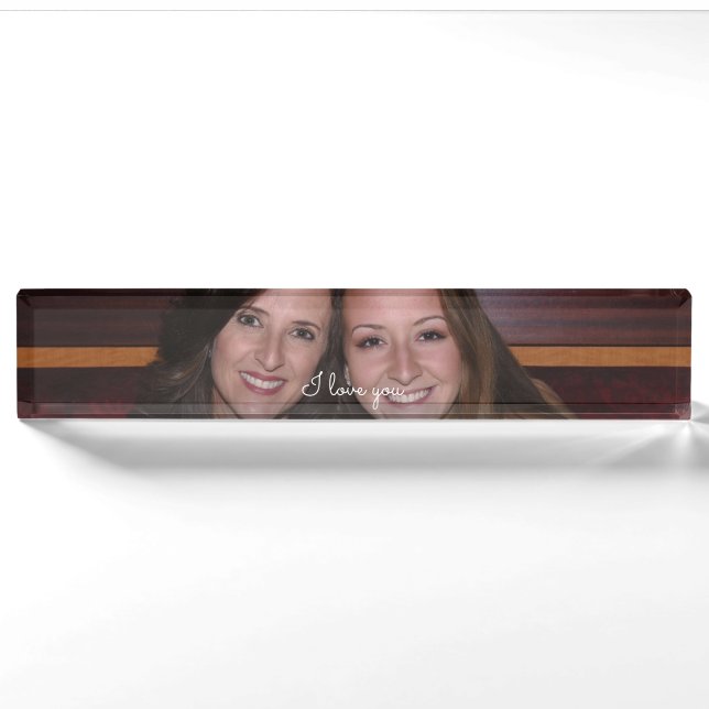 Porte-nom Photo personnalisée (Devant)
