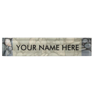 Porte-nom Pierres de plage Coques Galets Rochers Peinture Ar