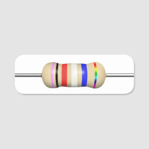 Porte-nom Pince de résistance 1x3