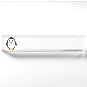 Porte-nom Pingouin mignon