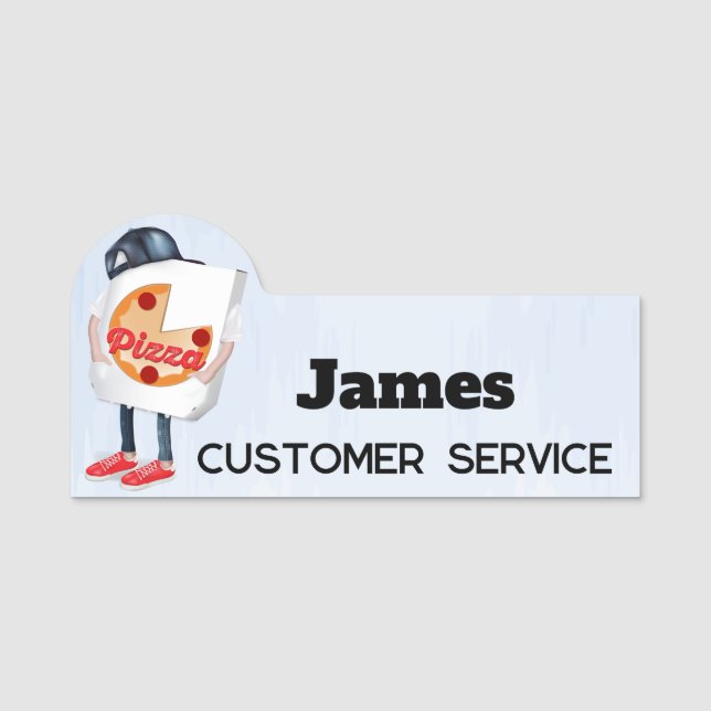 Porte-nom Pizza (Devant)