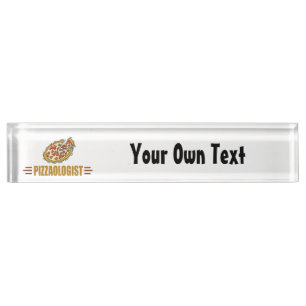 Porte-nom Pizza personnalisée