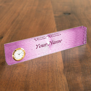 Porte-nom Plafond rose