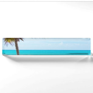 Porte-nom Plage du Paradis Tropical
