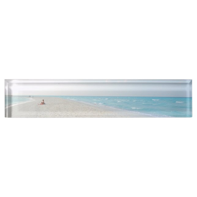 Porte-nom Plage océanique (Devant)