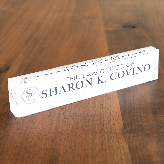 Porte-nom Plaque de bureau (Taille)