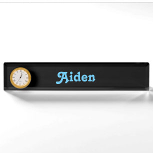 Porte-nom Plaque de nom du bureau Aiden
