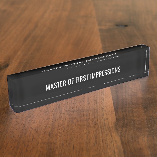 Porte-nom Plaque de nom du bureau de nouveautés amusante (Taille)