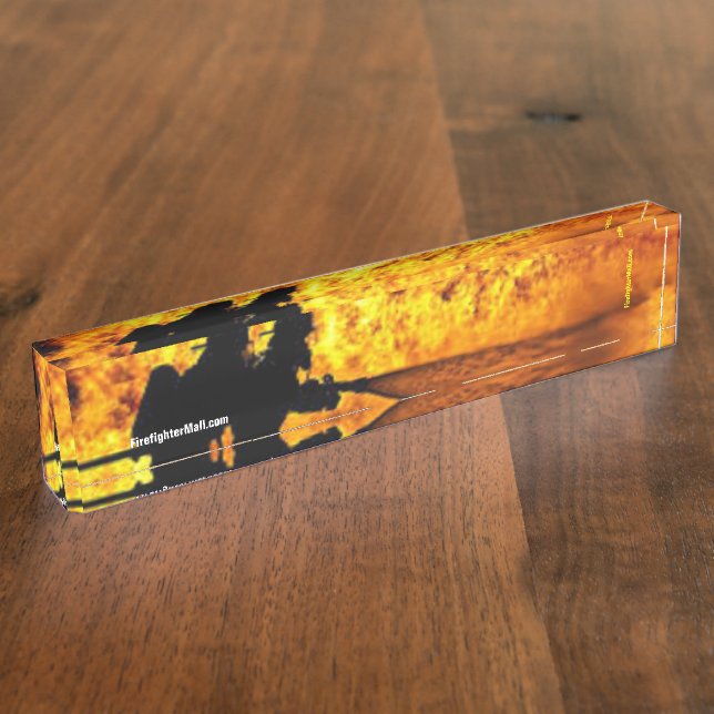 Porte-nom Plaque de nom du bureau de pompier (Taille)