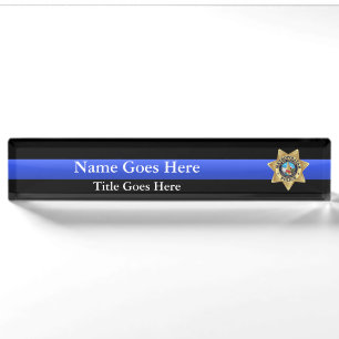 Porte-nom Plaque de nom du bureau d'insigne de Las Vegas PD