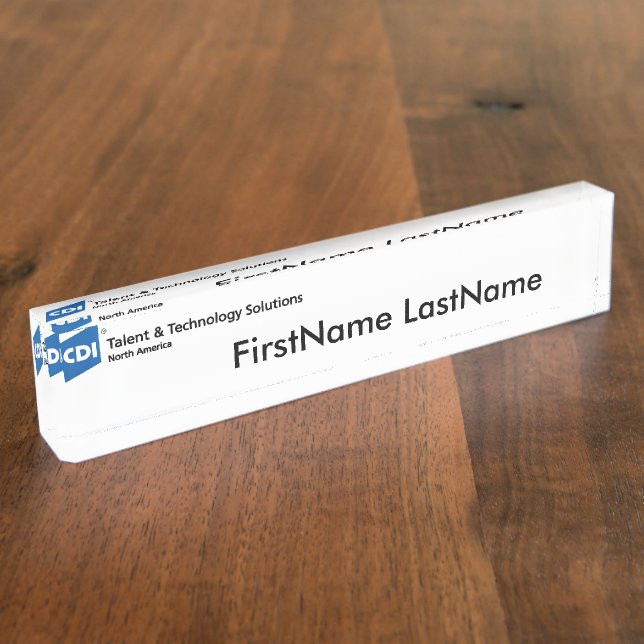 Porte-nom Plaque d'identification (Taille)