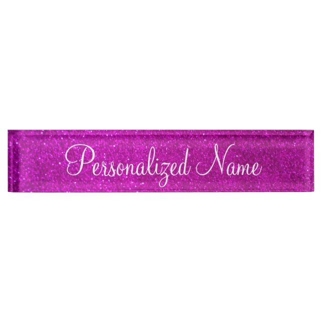Porte-nom Plaque d'identification de bureau de parties scint (Devant)