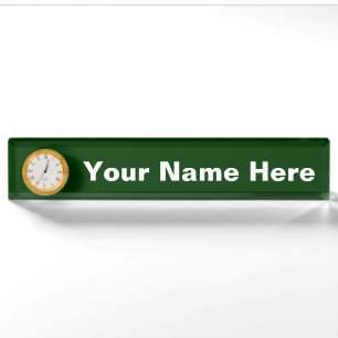 Porte-nom Plaque d'identification de bureau personnalisable 