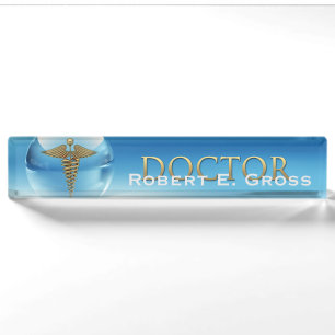Porte-nom Plaque d'identification de DOCTEUR bureau