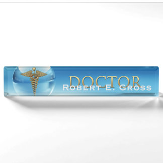 Porte-nom Plaque d'identification de DOCTEUR bureau
