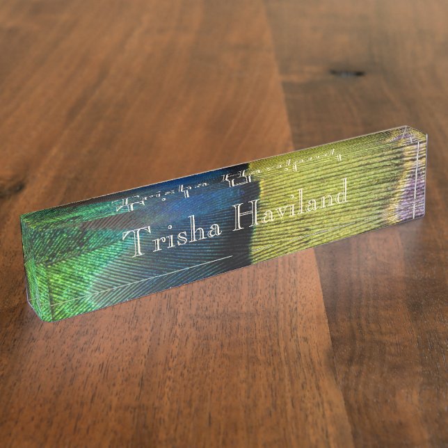 Porte-nom Plaque d'identification du bureau - HAMbyWhiteGlov (Taille)