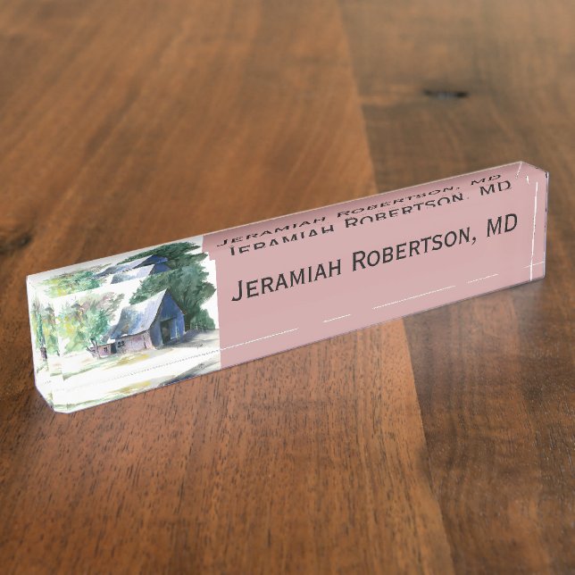 Porte-nom Plaque d'identification - Grange rurale (Taille)