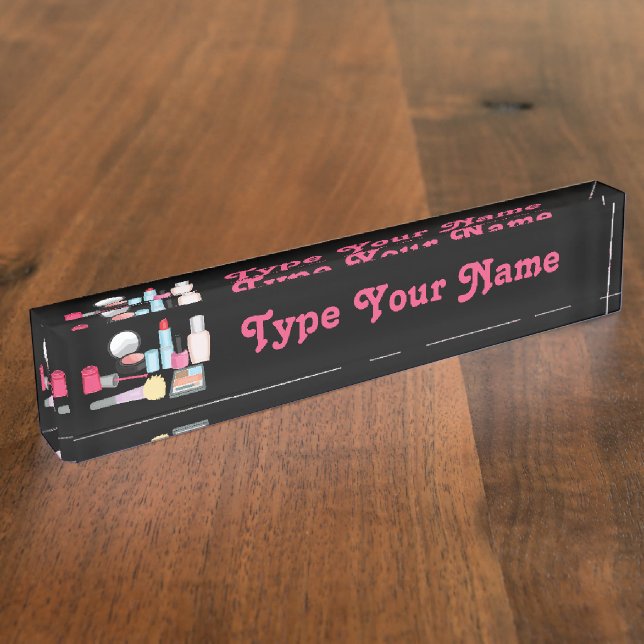 Porte-nom Plaque d'identification personnalisable de (Taille)
