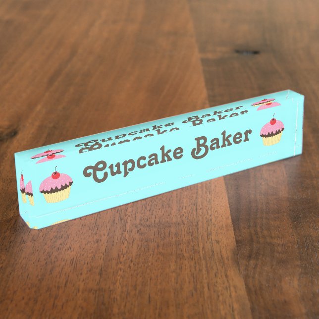 Porte-nom Plaque d'identification personnalisable de Baker (Taille)