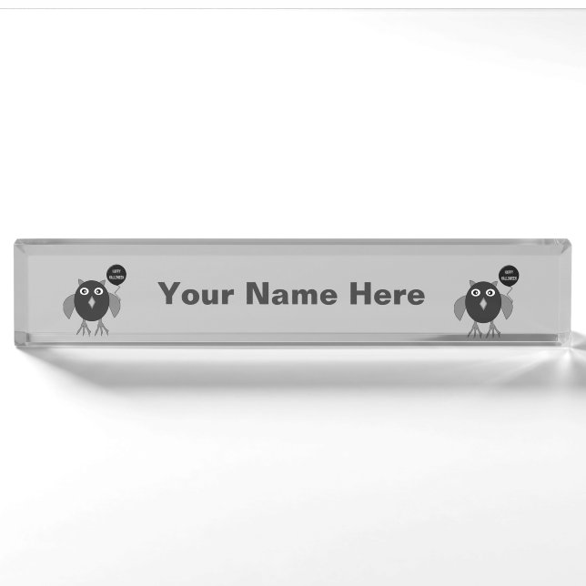 Porte-nom Plaque d'identification personnalisée pour le bure (Devant)