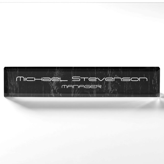 Porte-nom Plaque d'identification pour bureau professionnel  (Devant)