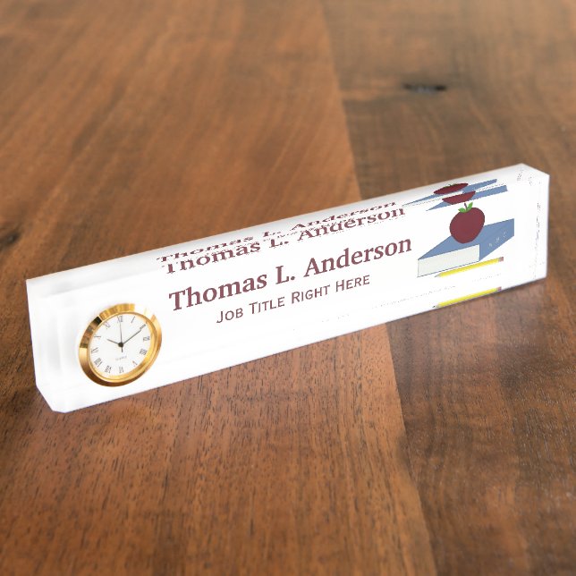 Porte-nom Plaque signalétique de bureau d'Apple (Taille)