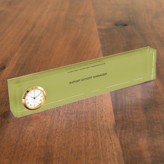 Porte-nom Plaque signalétique de bureau de directeur (Taille)