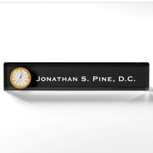 Porte-nom Plaque signalétique de bureau personnalisée par