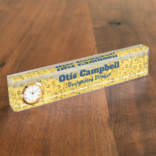 Porte-nom Plaque signalétique du bureau de la bière