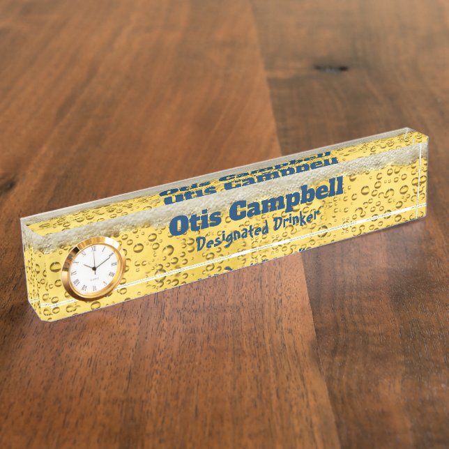 Porte-nom Plaque signalétique du bureau de la bière (Taille)