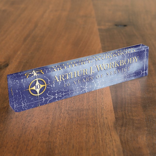 Porte-nom Plaque signalétique en pierre d'anniversaire âgée (Taille)