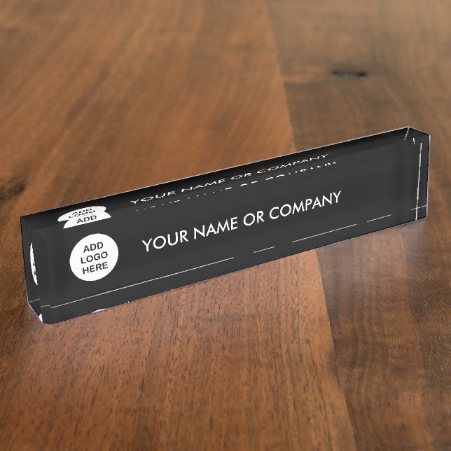 Porte-nom Plaque signalétique faite sur commande de bureau (Taille)