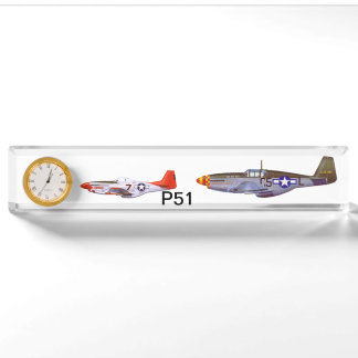 Porte-nom Plaque signalétique p51 de bureau par le